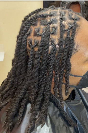 Loc Maintenance (Interlock) With 2 Strand Twist